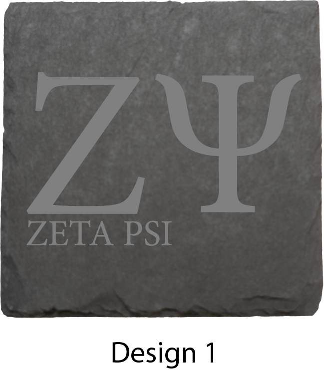Zeta Psi Fraternity, Inc. Stone Coasters - 4-Pack