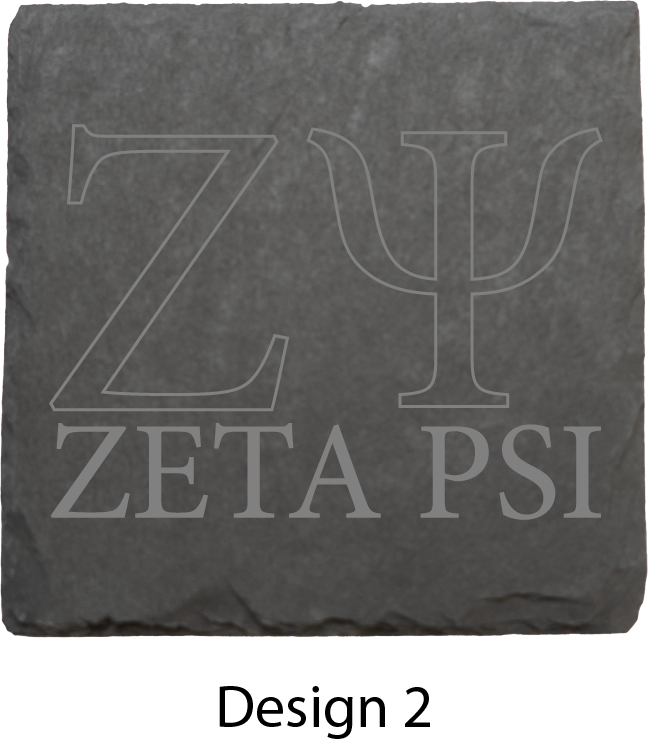 Zeta Psi Fraternity, Inc. Stone Coasters - 4-Pack