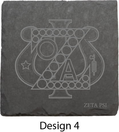 Zeta Psi Fraternity, Inc. Stone Coasters - 4-Pack