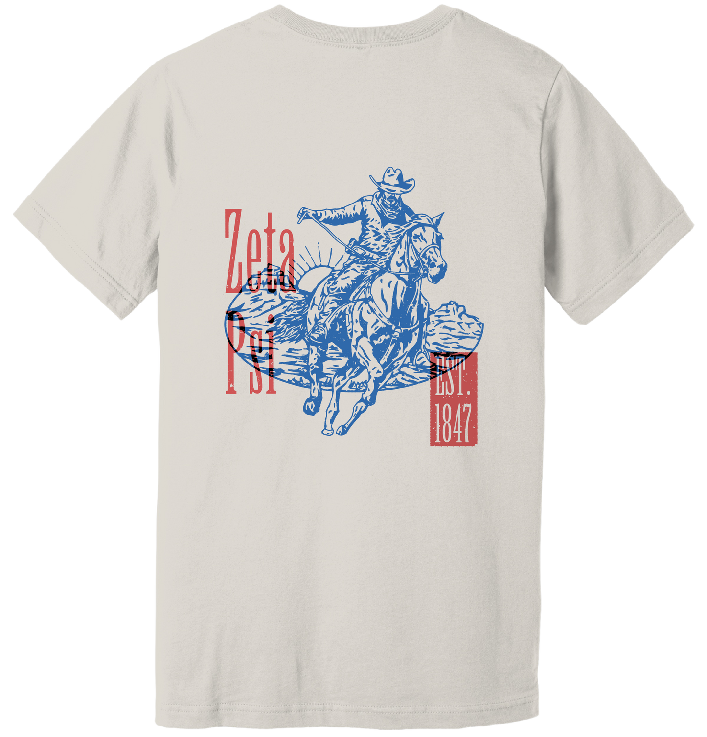 Zeta Psi Cowboy Graphic T-Shirt