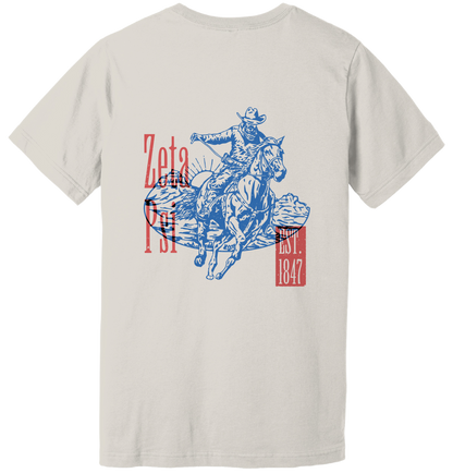 Zeta Psi Cowboy Graphic T-Shirt