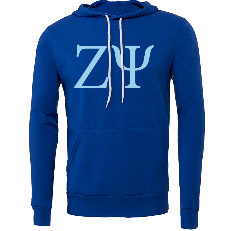 Zeta Psi Lettered Hooded Sweatshirts