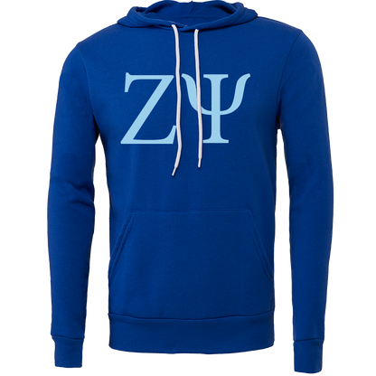 Zeta Psi Lettered Hooded Sweatshirts