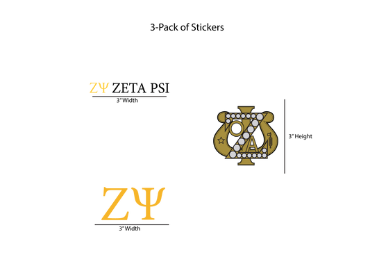 Zeta Psi Fraternity, Inc. Stickers