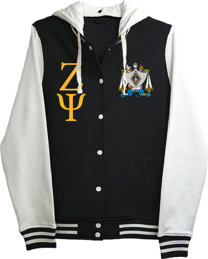 Zeta Psi Fraternity Varsity Hooded Sweatshirt