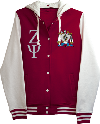 Zeta Psi Fraternity Varsity Hooded Sweatshirt