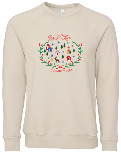 Zeta Tau Alpha Christmas Village Crewneck