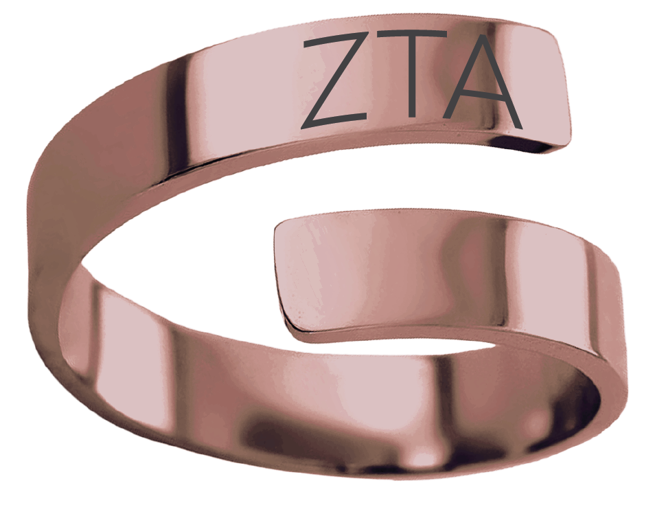 Zeta Tau Alpha Lettered Rings