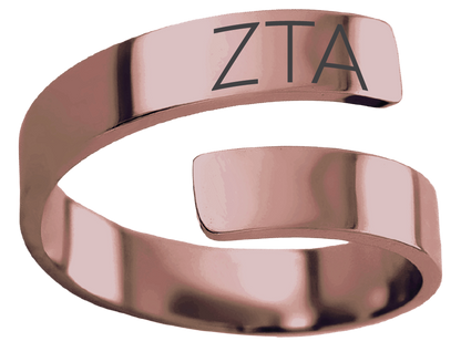 Zeta Tau Alpha Lettered Rings