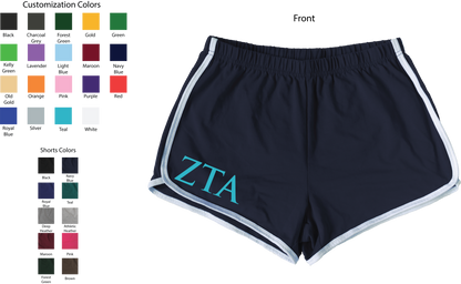 Zeta Tau Alpha Lettered Women's Shorts