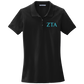Zeta Tau Alpha Ladies' Embroidered Polo Shirt