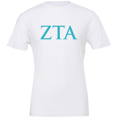 Zeta Tau Alpha Lettered Short Sleeve T-Shirts