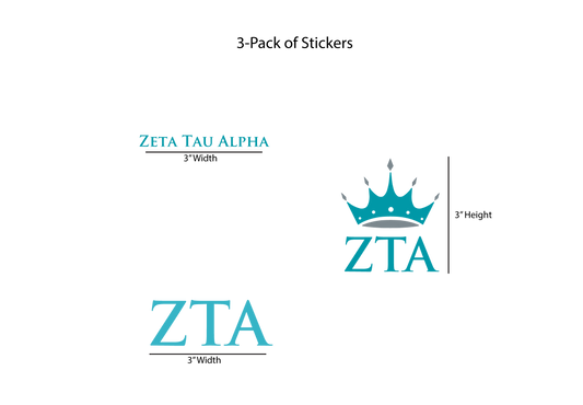 Zeta Tau Alpha Stickers