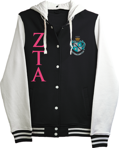 Zeta Tau Alpha Varsity Hooded Sweatshirt