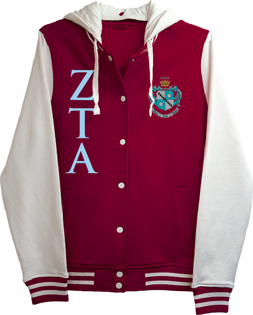 Zeta Tau Alpha Varsity Hooded Sweatshirt