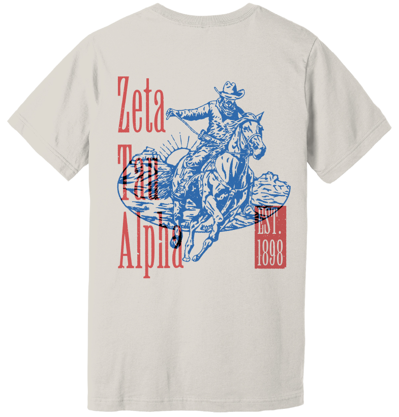 Zeta Tau Alpha Cowboy Graphic T-Shirt
