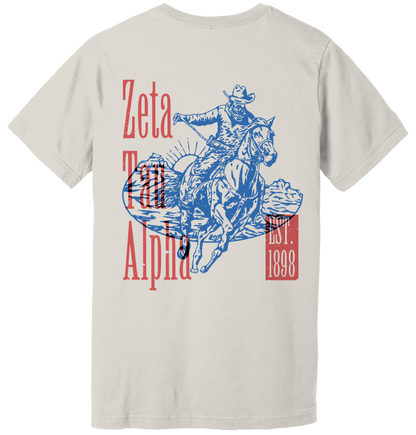 Zeta Tau Alpha Cowboy Graphic T-Shirt