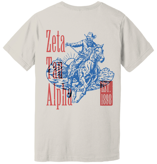 Zeta Tau Alpha Cowboy Graphic T-Shirt