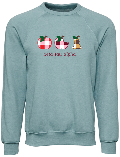 Zeta Tau Alpha Apple Evolution Crewneck