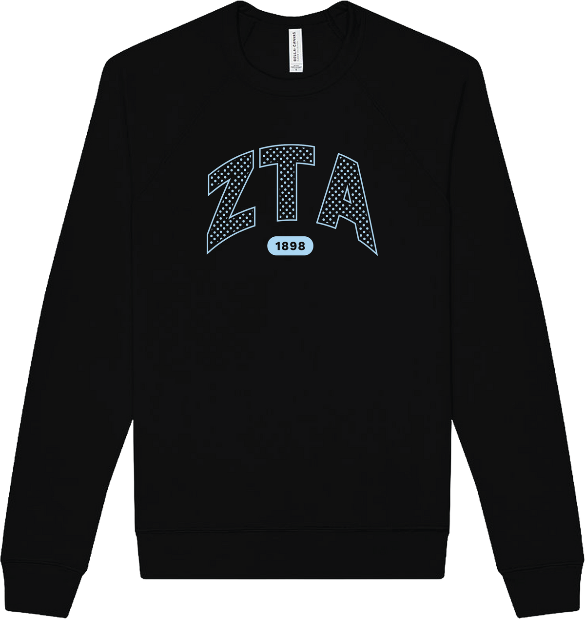 Zeta Tau Alpha Varsity Polka Dot Crewneck