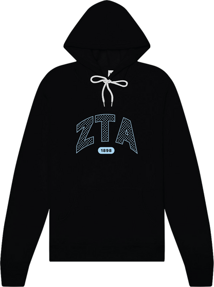 Zeta Tau Alpha Varsity Polka Dot Hoodie