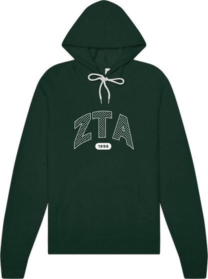 Zeta Tau Alpha Varsity Polka Dot Hoodie