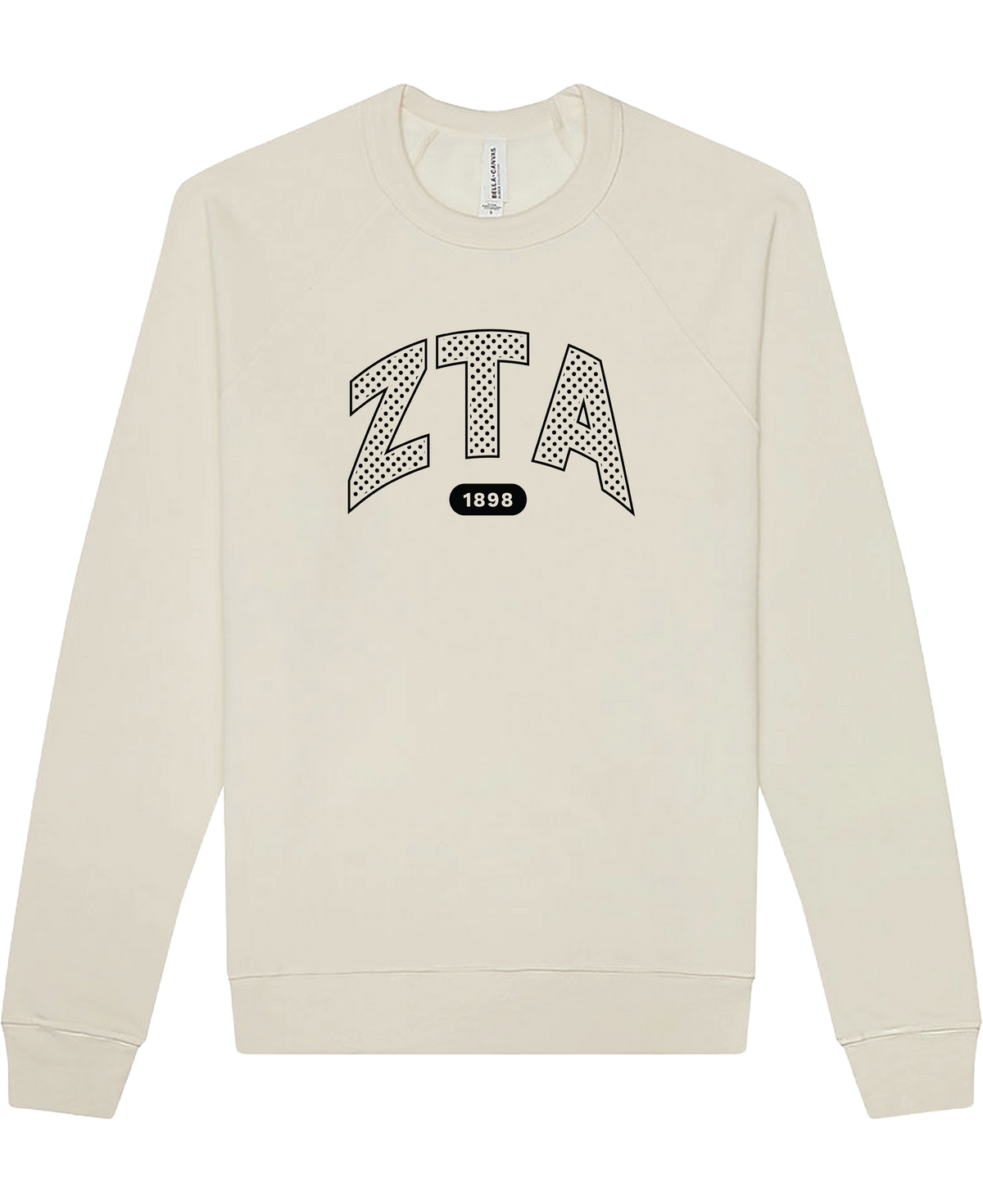 Zeta Tau Alpha Varsity Polka Dot Crewneck