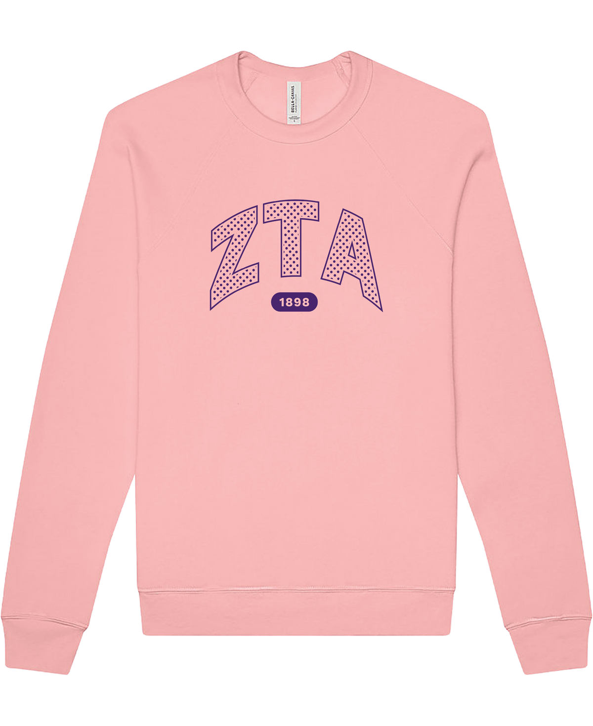 Zeta Tau Alpha Varsity Polka Dot Crewneck