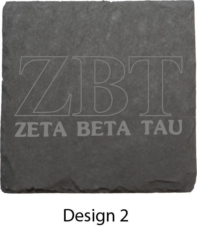 Zeta Beta Tau Stone Coasters - 4-Pack