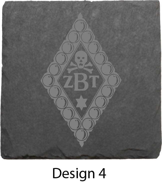 Zeta Beta Tau Stone Coasters - 4-Pack