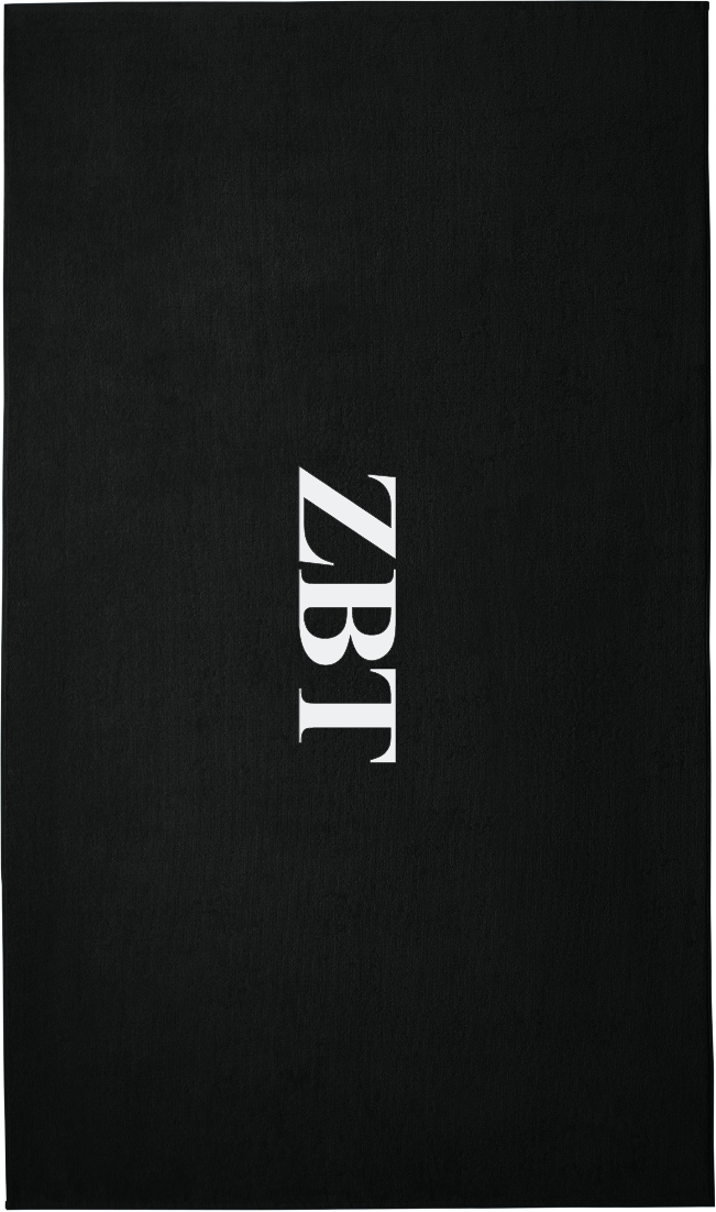 Zeta Beta Tau Lettered Beach Towels