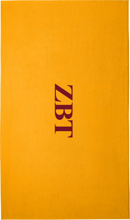 Zeta Beta Tau Lettered Beach Towels