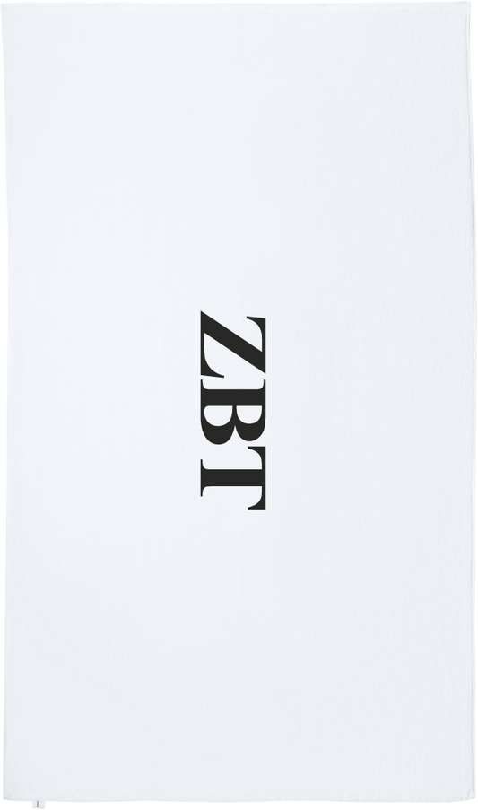 Zeta Beta Tau Lettered Beach Towels