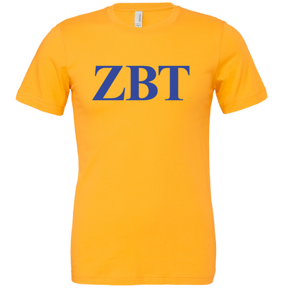 Zeta Beta Tau Lettered Short Sleeve T-Shirts