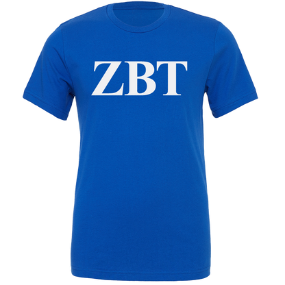 Zeta Beta Tau Lettered Short Sleeve T-Shirts