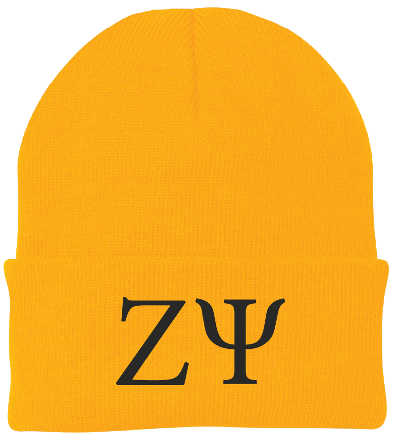 Zeta Psi Lettered Beanies