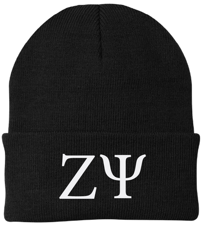 Zeta Psi Lettered Beanies