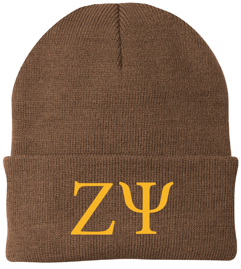 Zeta Psi Lettered Beanies