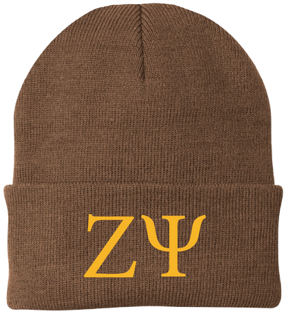 Zeta Psi Lettered Beanies