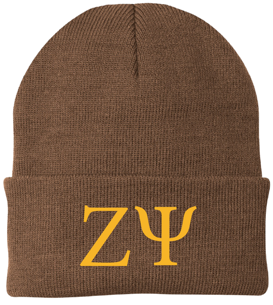 Zeta Psi Lettered Beanies