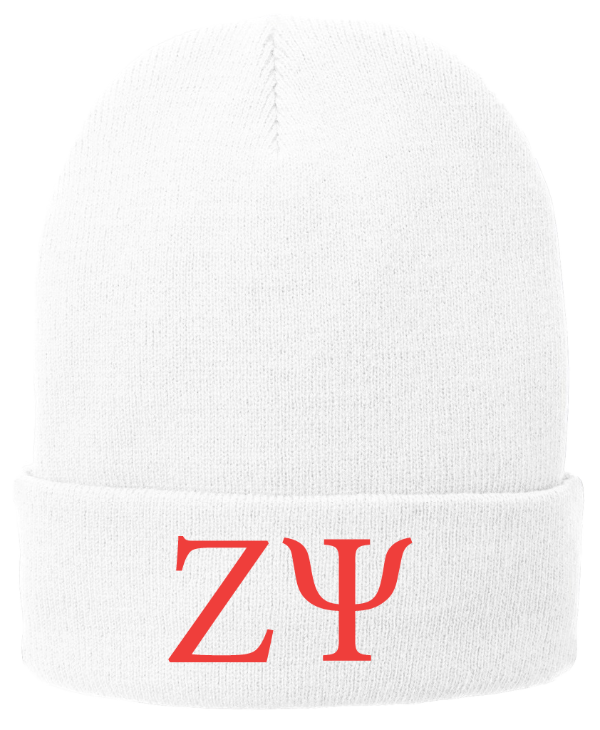 Zeta Psi Lettered Beanies