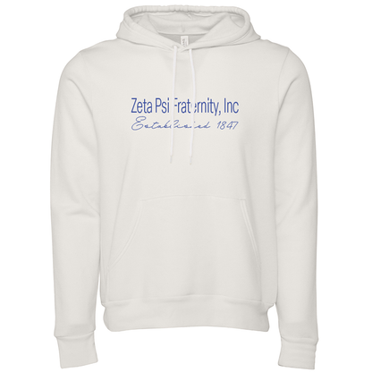 Zeta Psi Fraternity, Inc. Embroidered Printed Name Hooded Sweatshirts