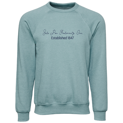 Zeta Psi Fraternity, Inc. Embroidered Scripted Name Crewneck Sweatshirts