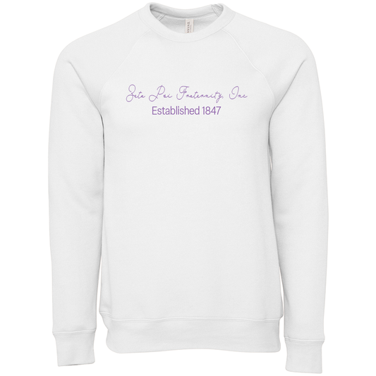 Zeta Psi Fraternity, Inc. Embroidered Scripted Name Crewneck Sweatshirts