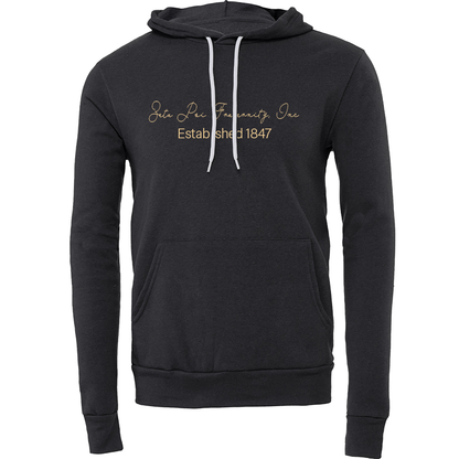 Zeta Psi Fraternity, Inc. Embroidered Scripted Name Hooded Sweatshirts