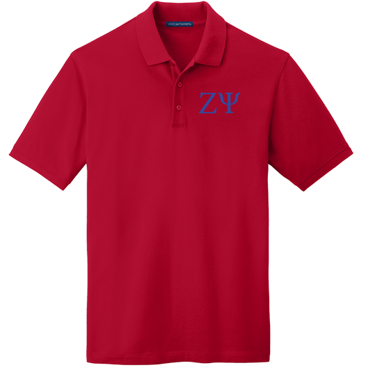 Zeta Psi Men's Embroidered Polo Shirt