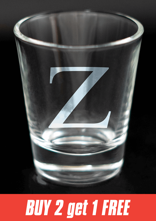 Greek Letter Shot Glasses