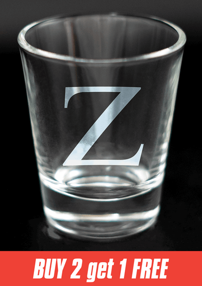 Greek Letter Shot Glasses