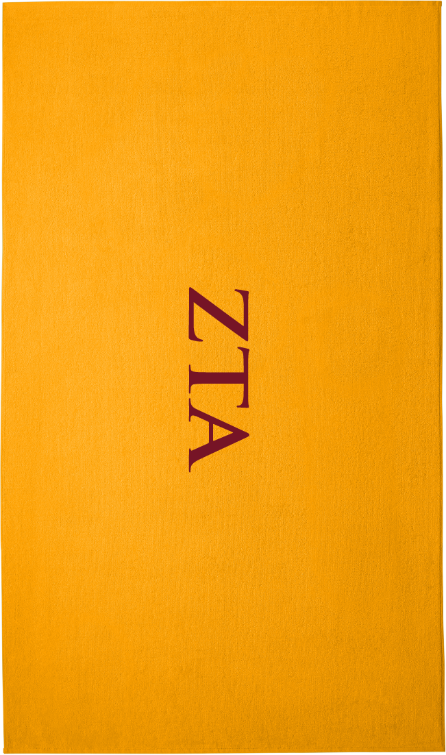 Zeta Tau Alpha Lettered Beach Towels