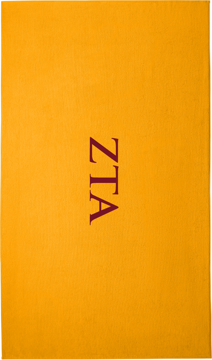 Zeta Tau Alpha Lettered Beach Towels